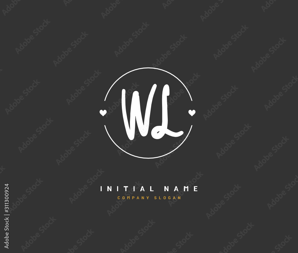 W L WL Beauty vector initial logo, handwriting logo of initial signature, wedding, fashion, jewerly, boutique, floral and botanical with creative template for any company or business. W L WL Beauty vector initial logo, handwriting logo of initial signature, wedding, fashion, jewerly, boutique, floral and botanical with creative template for any company or business.