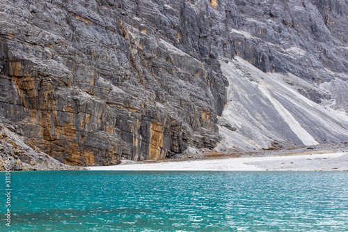 Milk lake at Doacheng Yading National park, Sichuan, China. Last Shangri-la photo