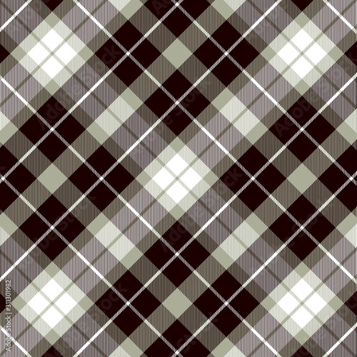 Scottish plaid checkered vector pattern.