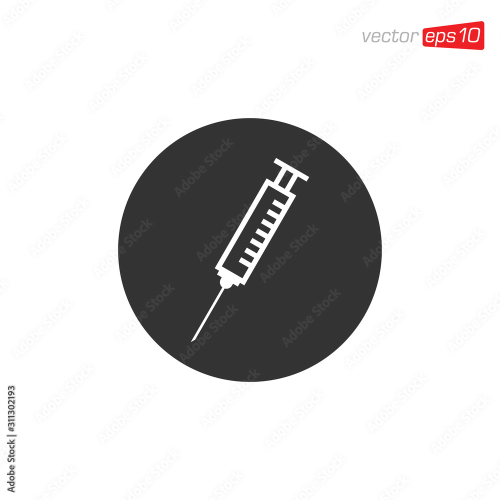 Syringe Medical Icon Design Vector Syringe Medical Icon Design Vector