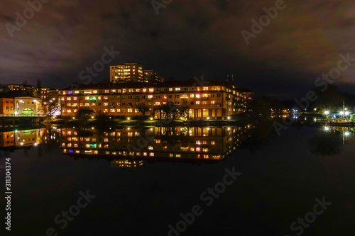 Stockholm, Sweden The island of Reimersholme at night. © Alexander