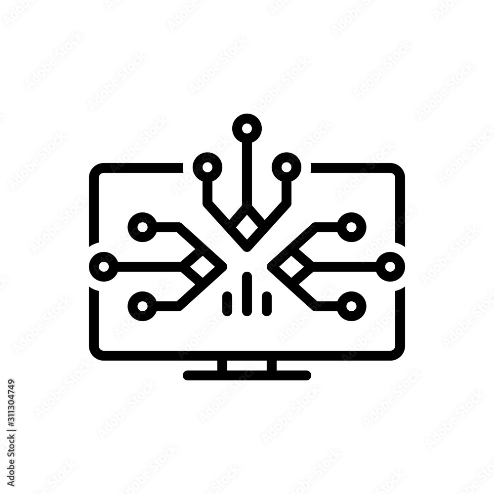 Black line icon for information Black line icon for information
