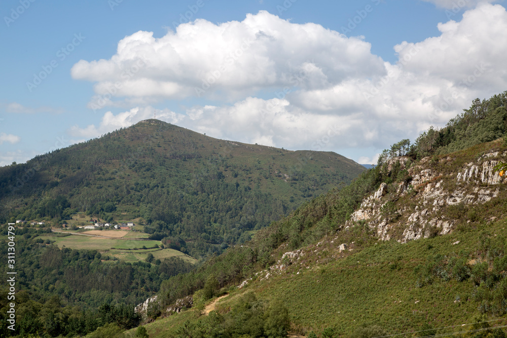 Landscape in Villayon, Asturias