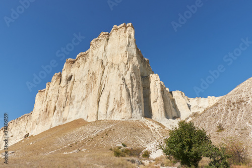 Ak-Kaya White rock on the Crimean peninsula.