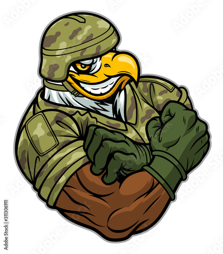 Military strong eagle
