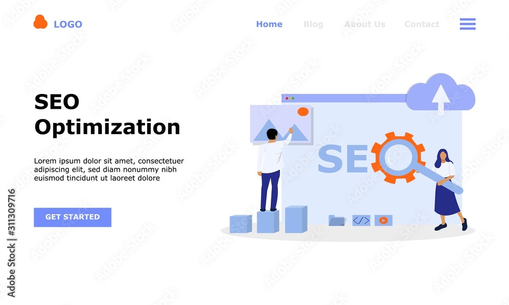 SEO Optimization Vector Illustration Concept, Suitable for web landing page, ui,  mobile app, editorial design, flyer, banner, and other related occasion