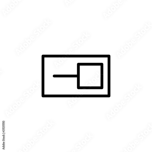 Simple switch line icon.