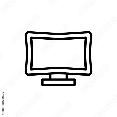 Simple TV line icon.