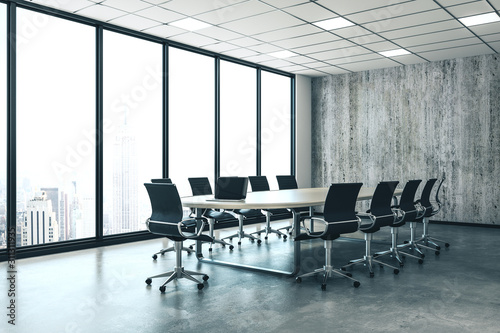 Fotografie Contemporary conference room interior