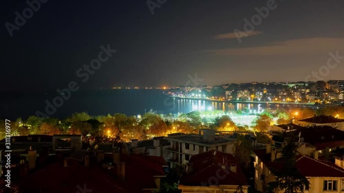 istanbul cityscape timelapse scene photo