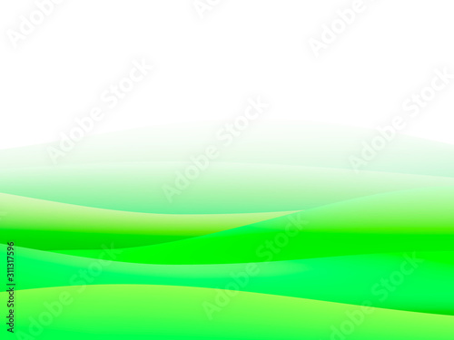 Green meadow background. Vector stock illustration for poster or banner.