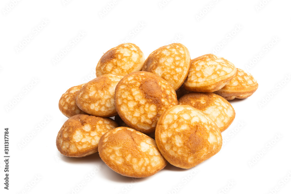 small pancakes Isolated small pancakes Isolated