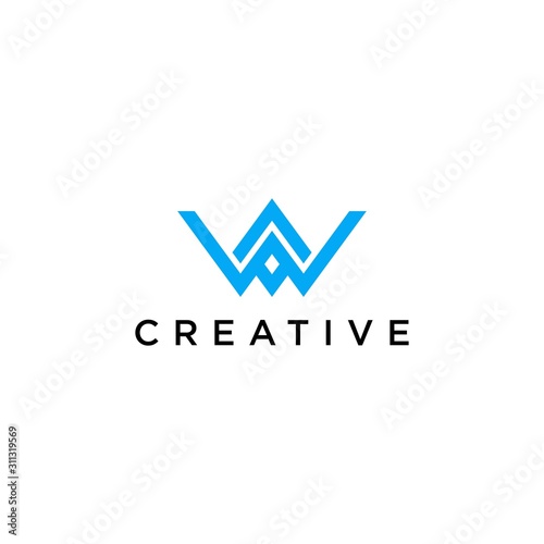 Free Download W logo creative premium - GFXLoad