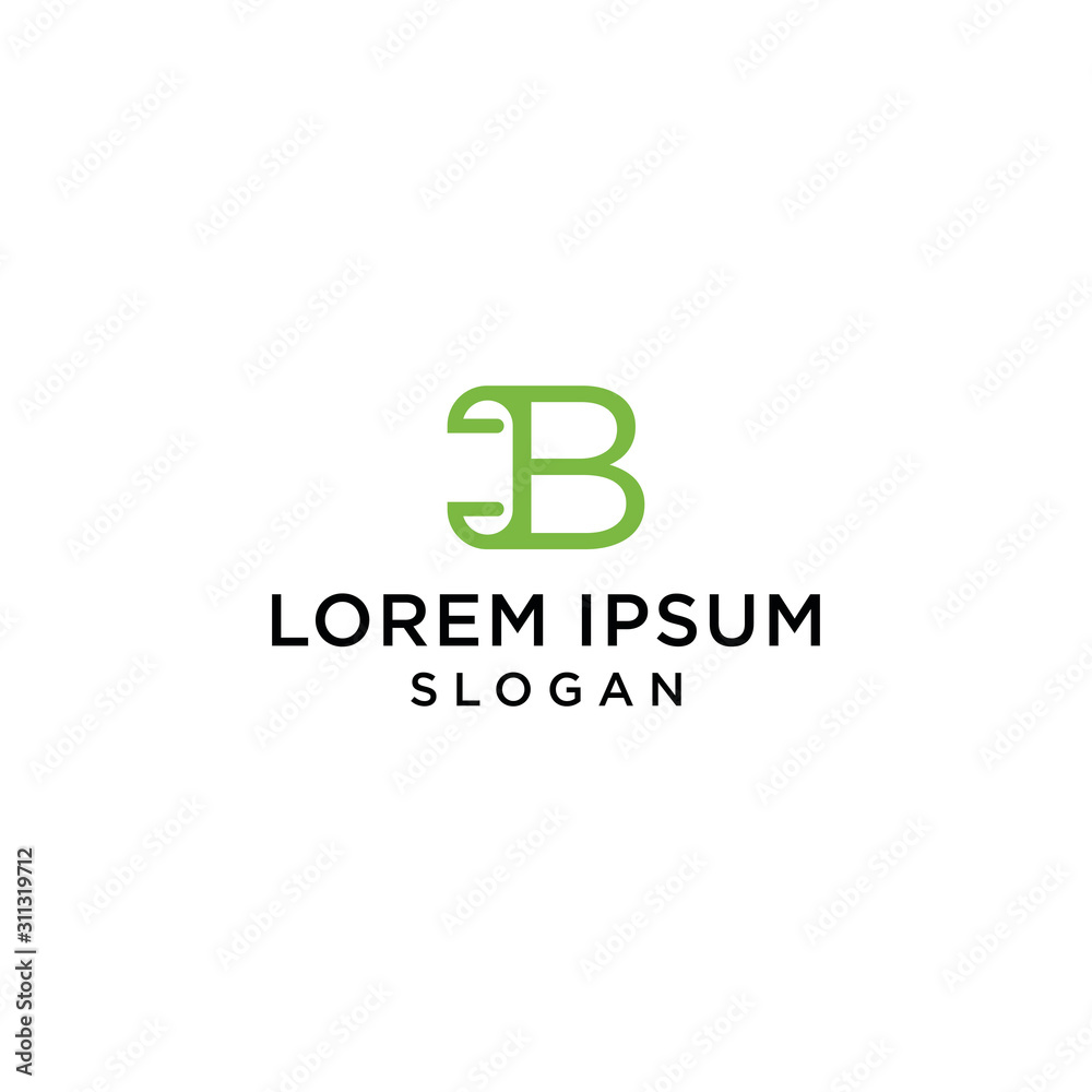 B logo creative simple premium B logo creative simple premium