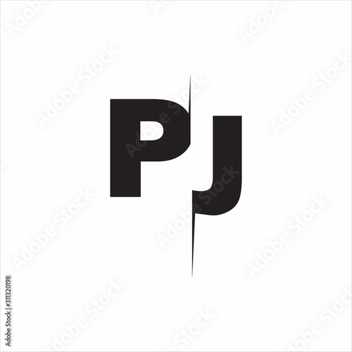 PJ Logo Letters white background