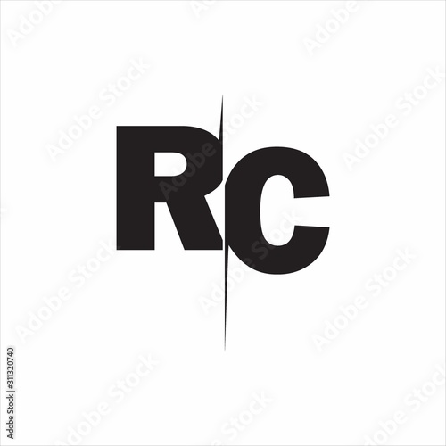 RC Logo Letters white background