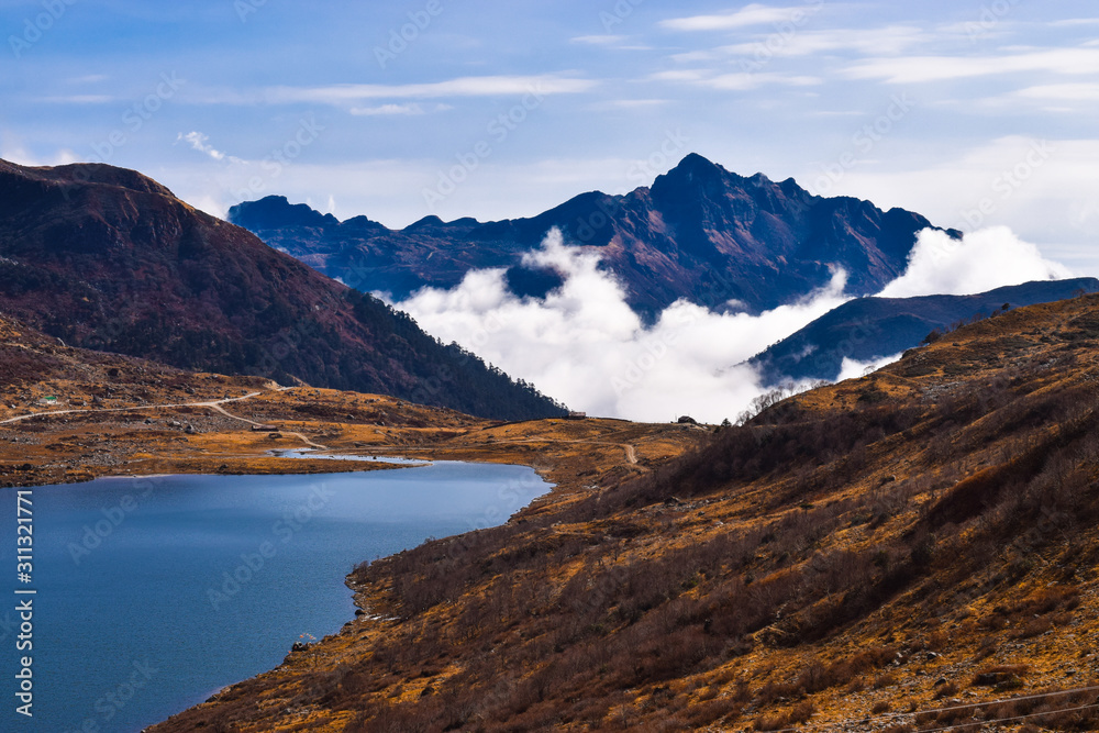 elephant lake sikkim in the mountains