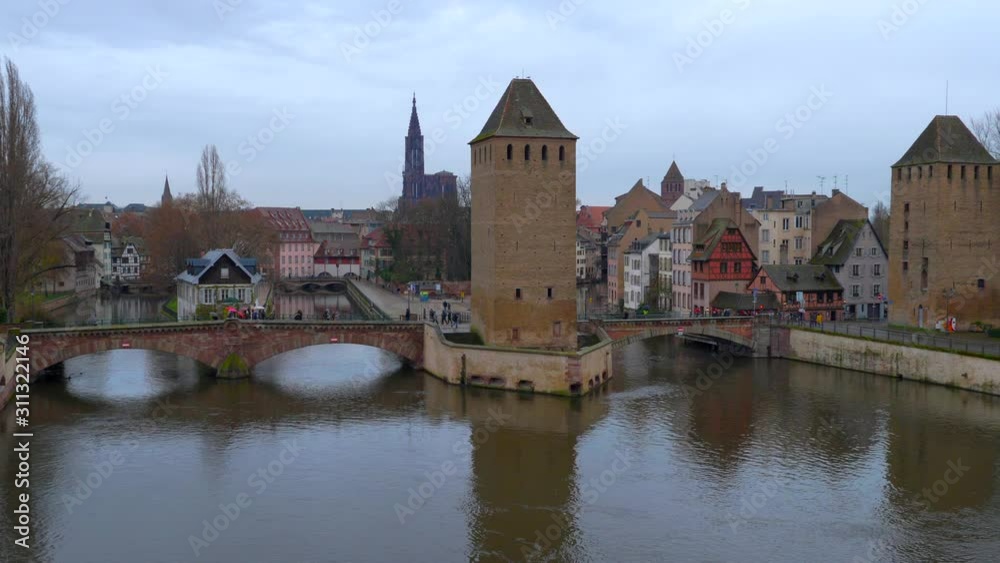 Ponts Couverts in Strasbourg, Alsace, France Ponts Couverts in Strasbourg, Alsace, France
