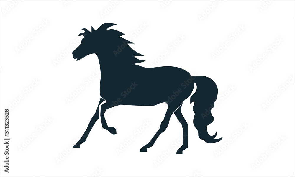 Horse icon for farm and equestrian designs Horse icon for farm and equestrian designs