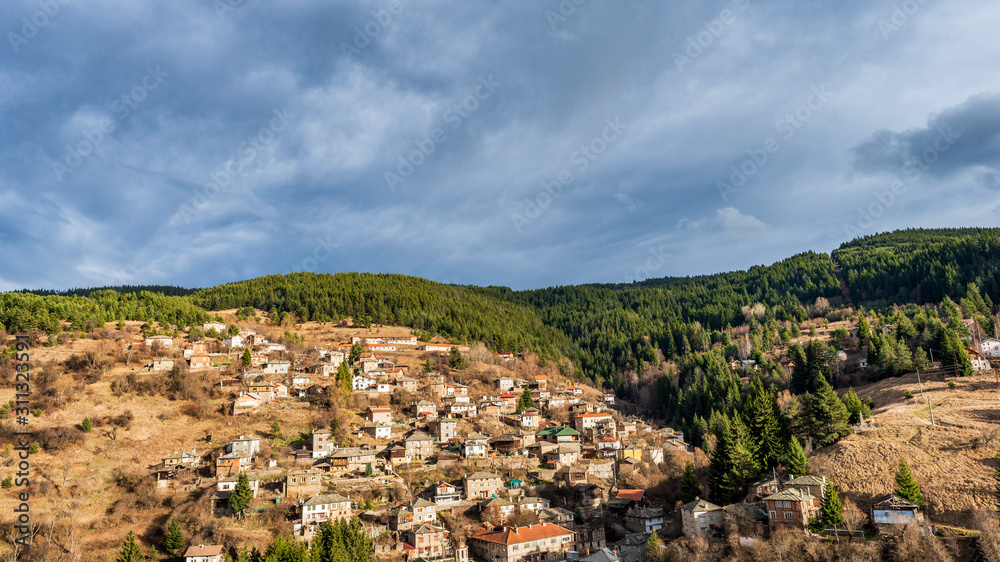 Sitovo village in Rhodope mountain, Bulgaria