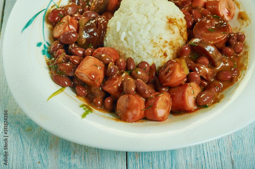 Chicken Andouille Sausage with Red Beans and Rice Chicken Andouille Sausage with Red Beans and Rice