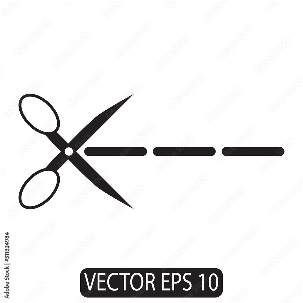 scissors icon design vector template scissors icon design vector template