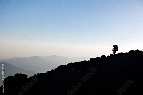 Bergsteiger am Damawand Elburs-Gebirge