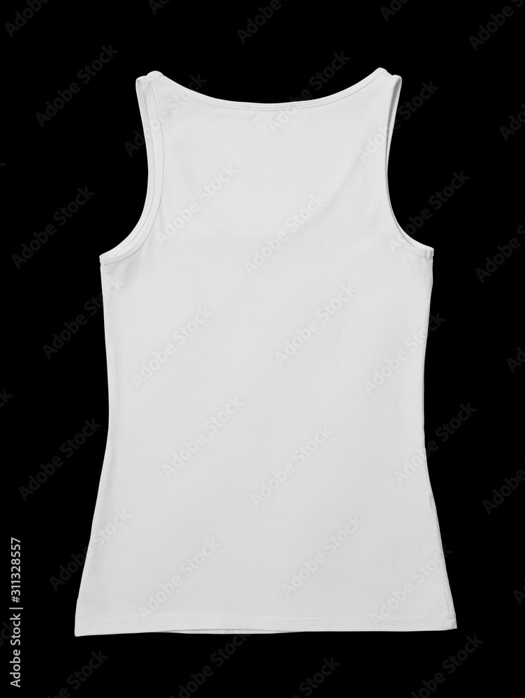 Blank white man's sleeveless shirt. Mock-up. Blank white man's sleeveless shirt. Mock-up.