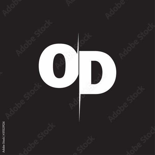 OD Logo Letters black background