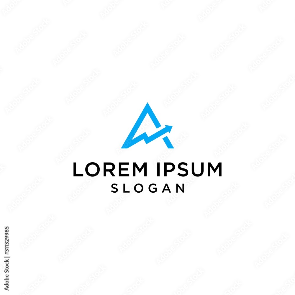 A logo creative simple premium A logo creative simple premium