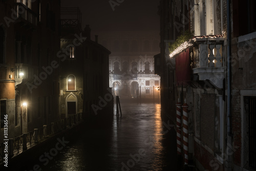 Venice with fog  Italy