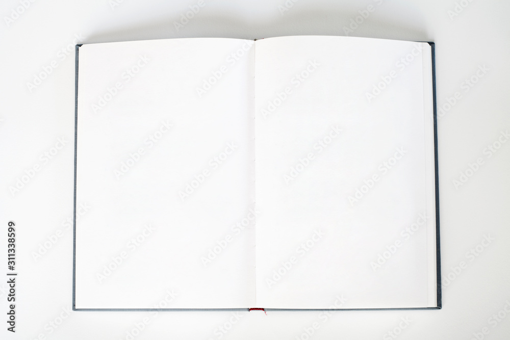 book with blank pages isolated on white book with blank pages isolated on white