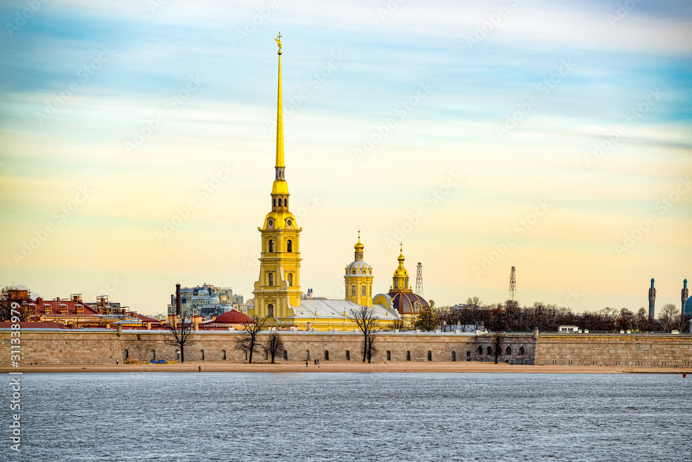 Peter and Paul Fortress and Tomb. Saint Petersburg. Russia.