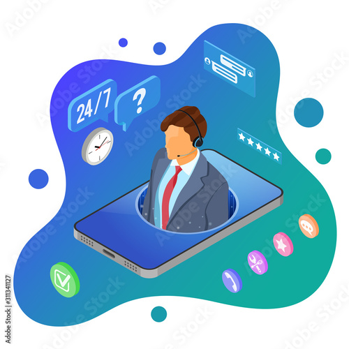 Isometric Online Customer Support