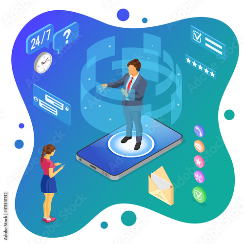 Isometric Online Customer Support