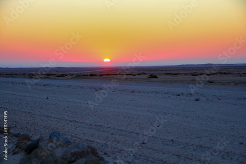 ナミビアの夕日