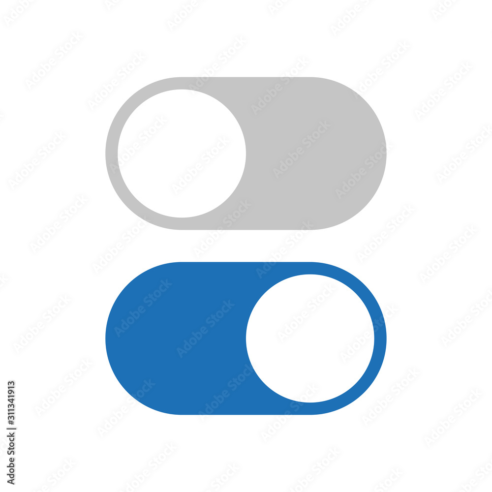On off icon. Switch button. Vector illustration. On off icon. Switch button. Vector illustration.