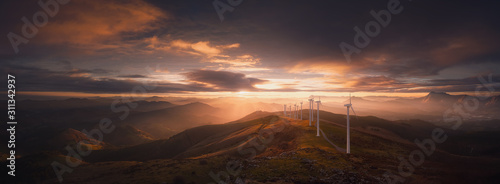 renewable energy with wind turbines