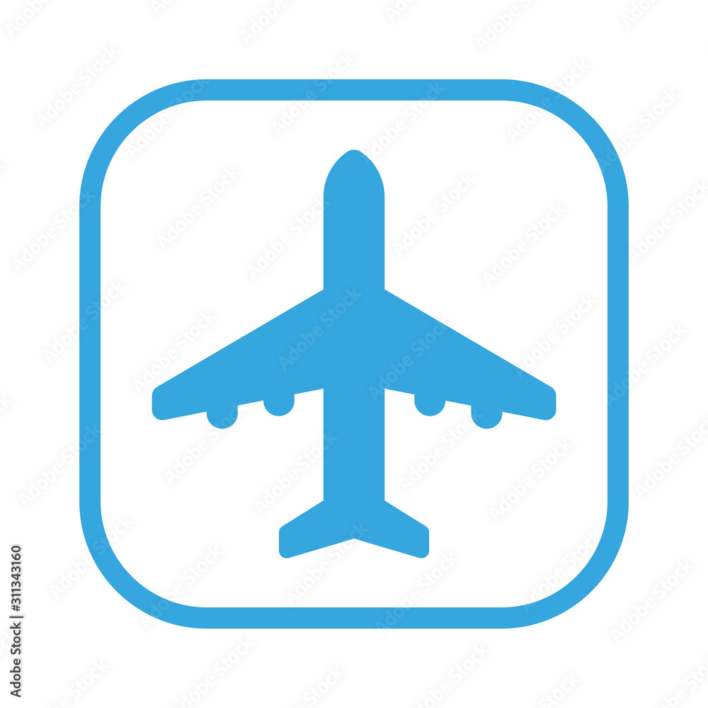 Airplane icon. Travel concept. Vector illustration. Airplane icon. Travel concept. Vector illustration.