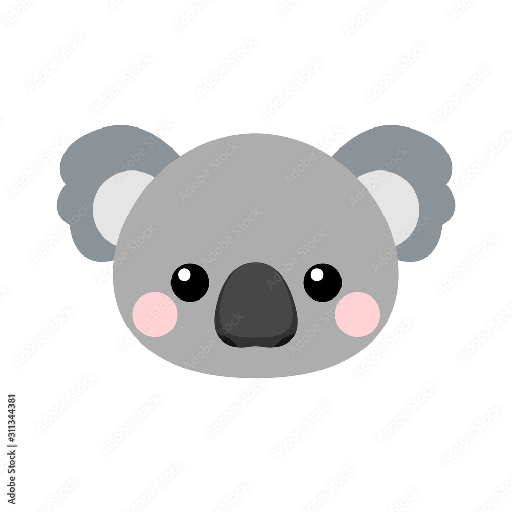 Cute koala face Cute koala face