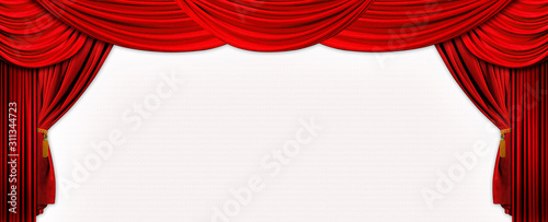 velvet red stage screen