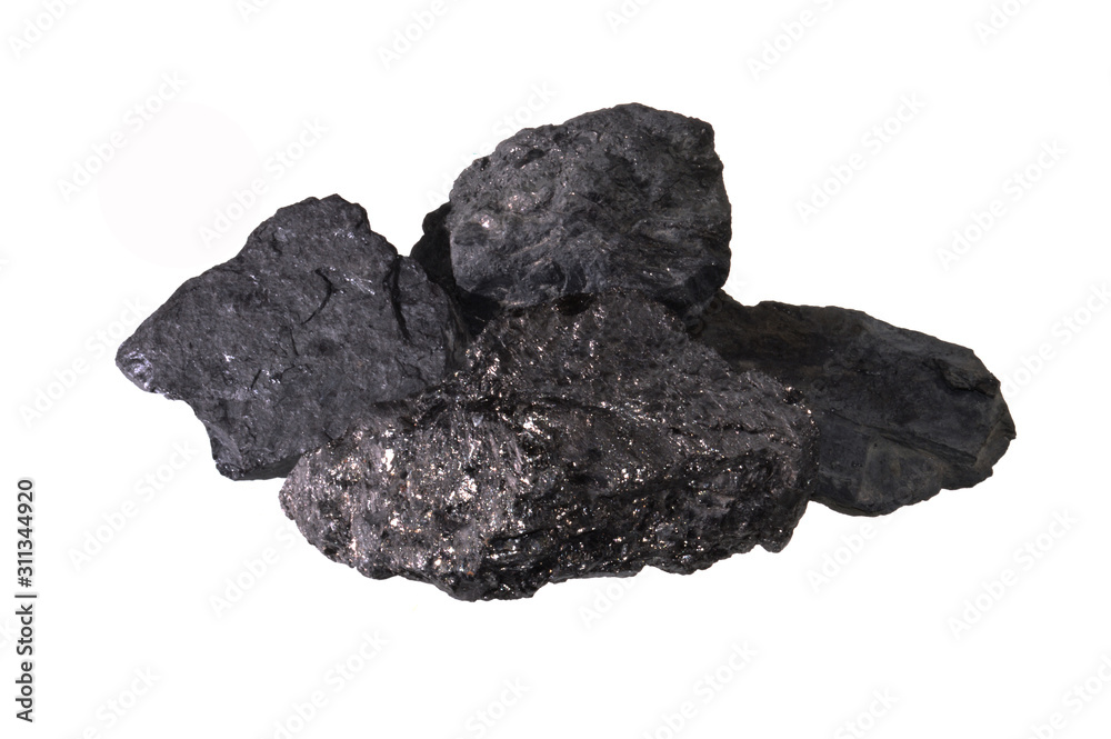 Obraz premium coal isolated on white background