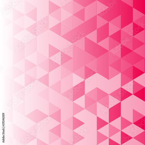 Abstract background of triangles, pink shade. vector design