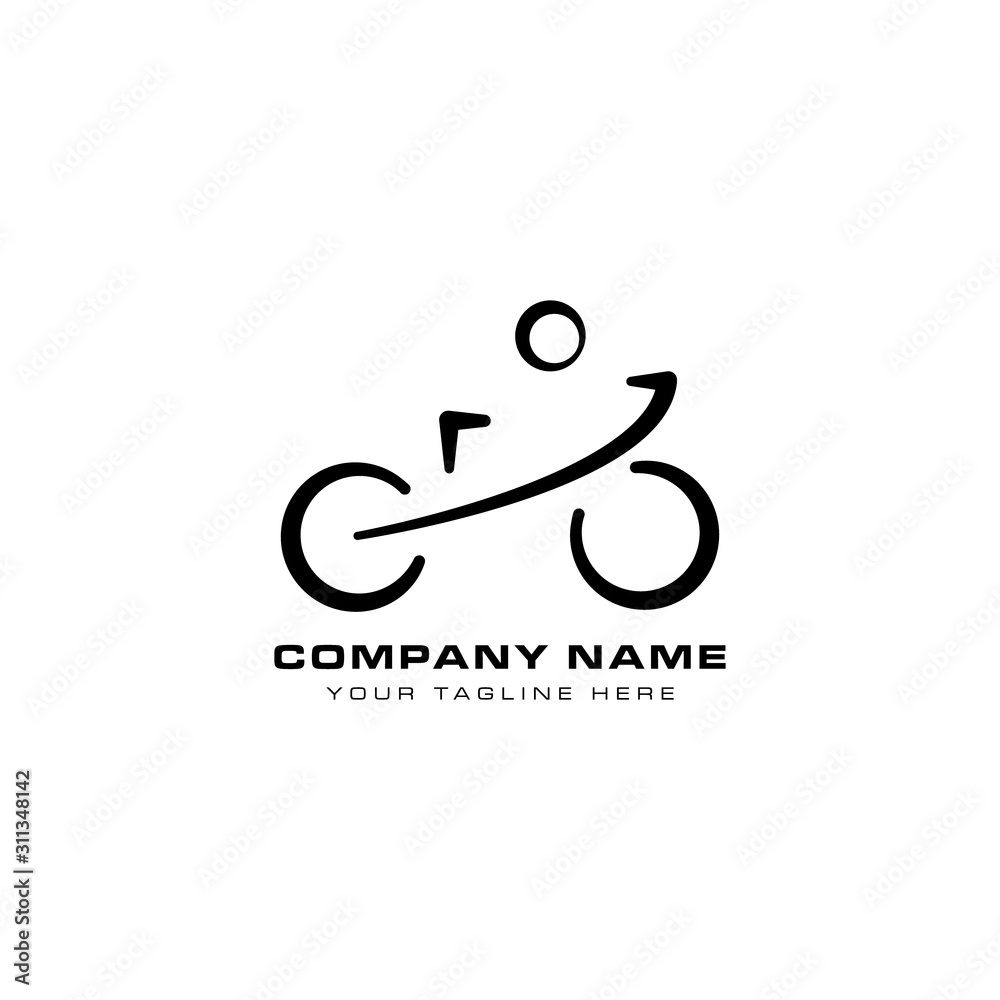 Bicycle logo design template, bike race logo design Bicycle logo design template, bike race logo design