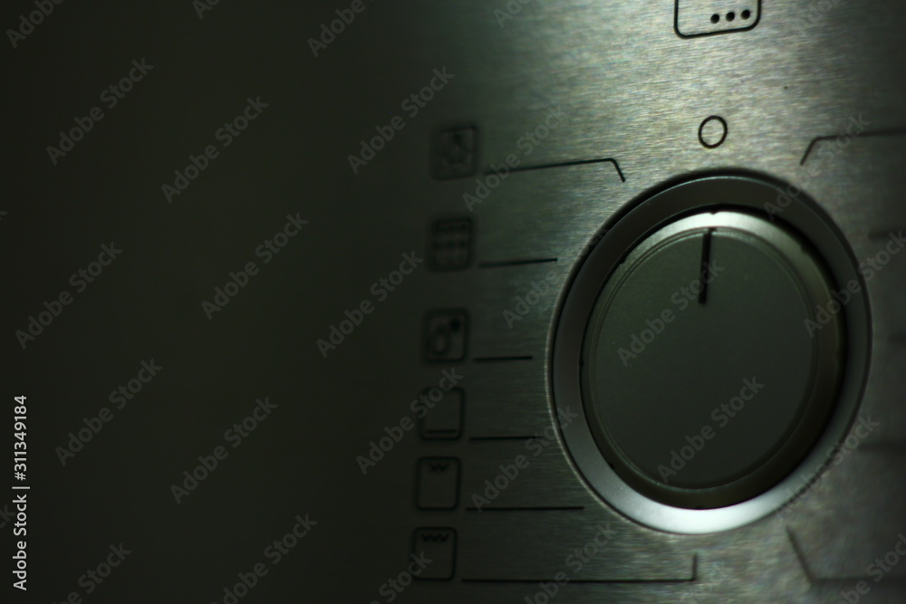 Big plastic button for operating with a device. Big plastic button for operating with a device.