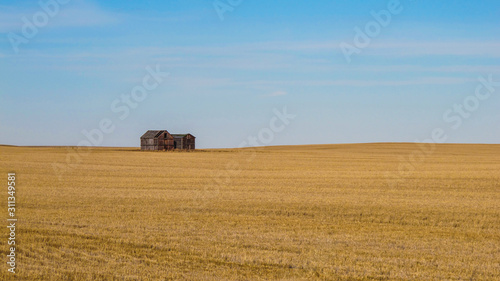 Prairies landscape view in Canada