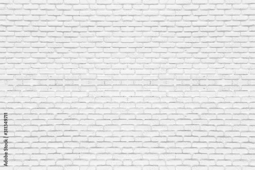 White brick wall texture background, industrial architecture detail, For product display or montage.