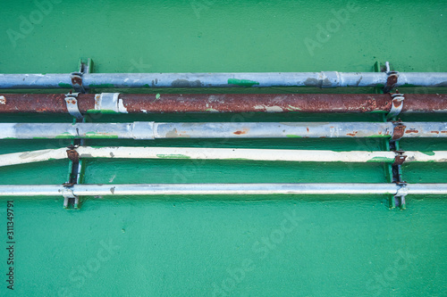old metal tube ,outdoor electronic protection