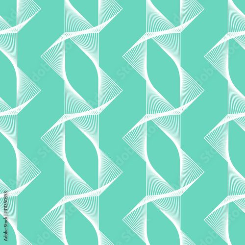 Aqua Menthe Neo mint emerald  turquoise geometric vector seamless pattern.Repeating texture in neo mint colors for background  wallpaper  fashion  cover  wrapping  web design.