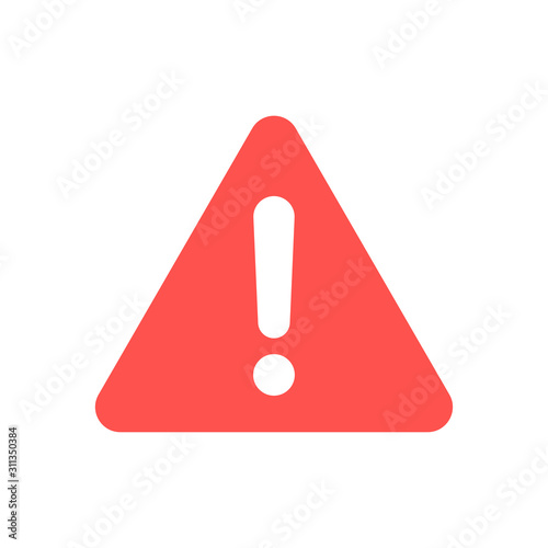 Alert sign icon. Warning and exclamation symbol. Vector illustration.